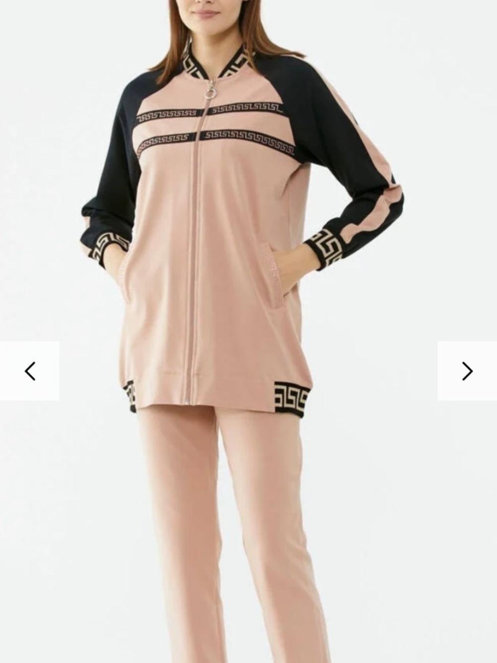 Women's - Pink and Black Tukish Tracksuit Size XL